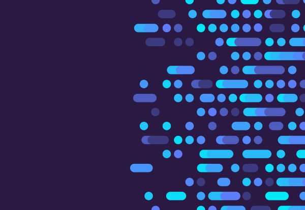 DNA gel run science and research abstract background line pattern design.